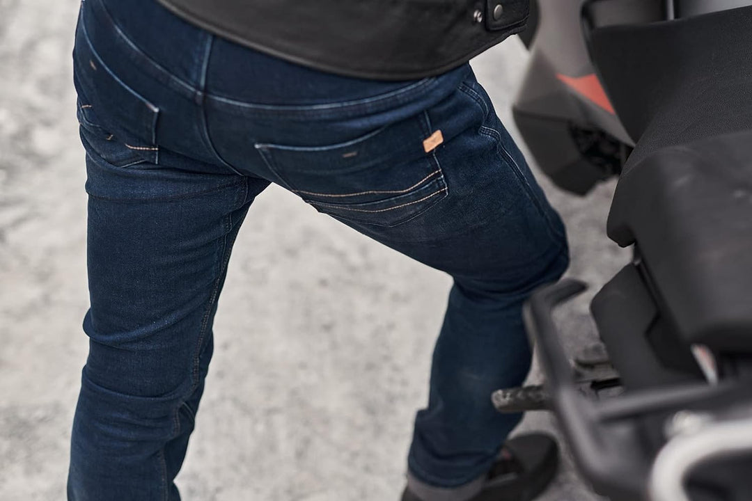 SHIMA DEVON Motorradjeans - Belüftete Elastische Slim Fit Biker Motorradhose mit FiberQL-Verstärkung
