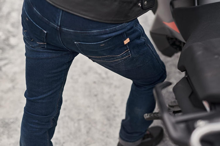 SHIMA DEVON Motorradjeans - Belüftete Elastische Slim Fit Biker Motorradhose mit FiberQL-Verstärkung