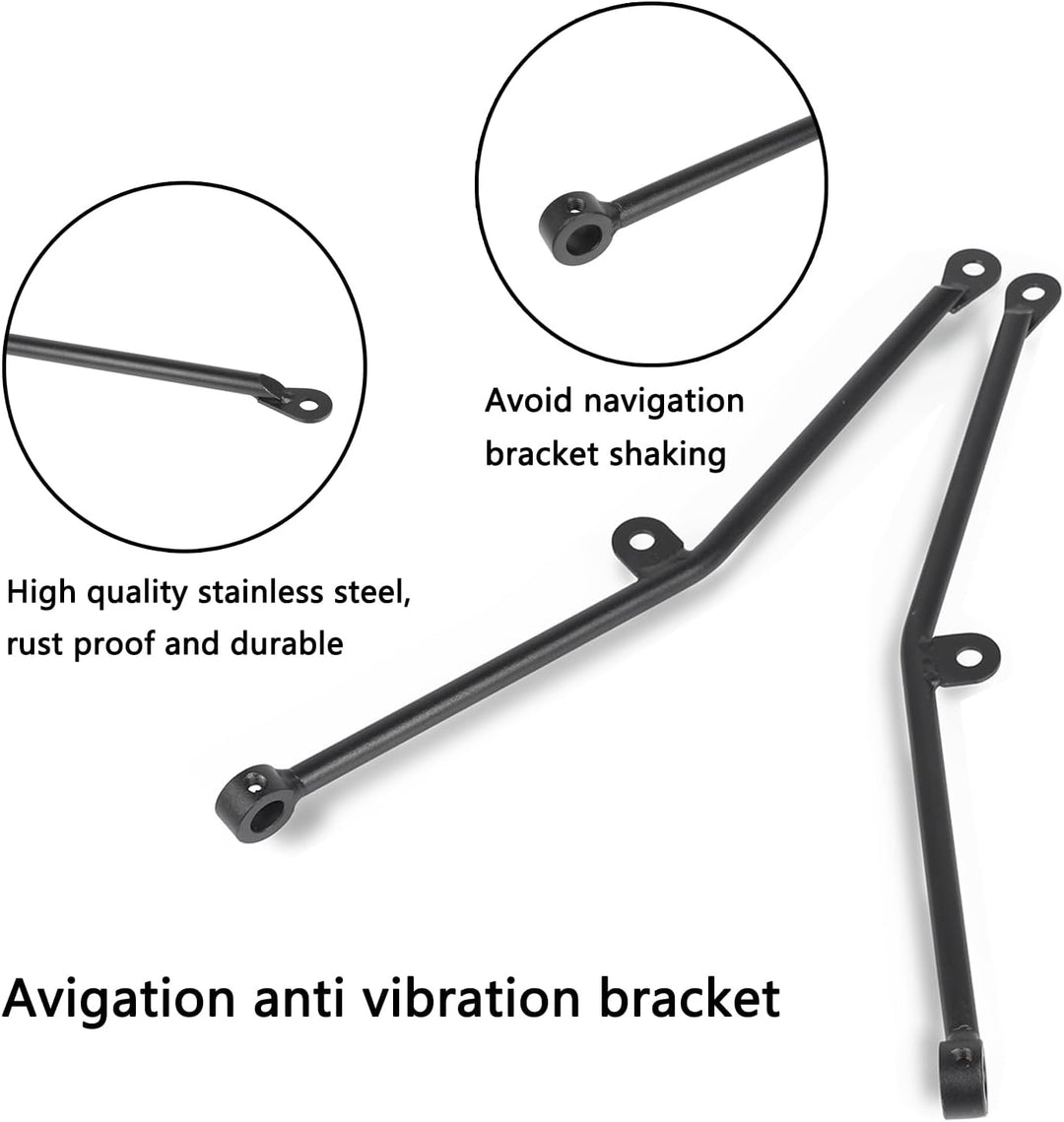 YIEBA Motorrad Anti-Drop-Kopfhalterung Avigation Anti-Vibrations-Halterung Anti-Bobble-Head-Halterun