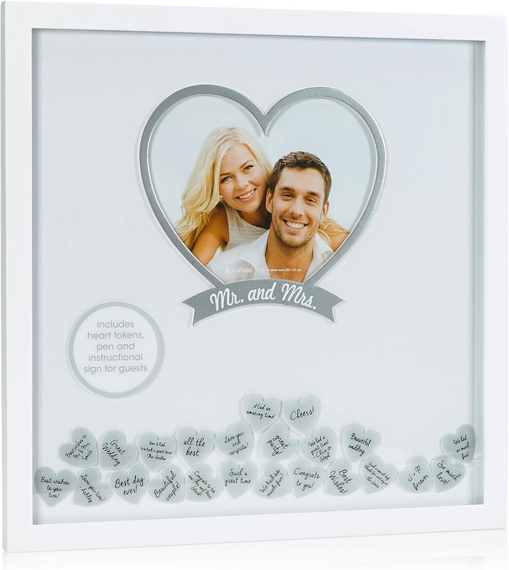 Pearhead Mr & Mrs Wishes Frame, Cherish Wedding Memories, Alternative Guest Book Signature Ideas, We