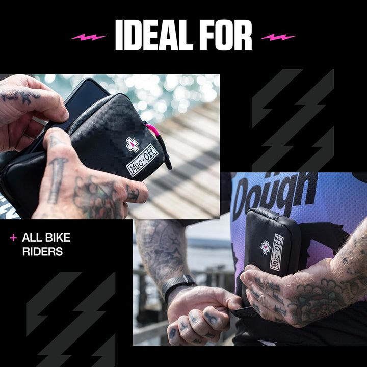 Muc-Off Essentials Wasserfeste Tasche – Robustes Schwarzes 900D Polyester - Wasserabweisende Fahrrad