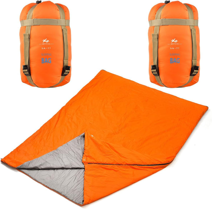Agemore Schlafsack Leichte 3 Saison Schlafsack Hülse Form Mit Kapuze für Camping Wandern Trekking Li
