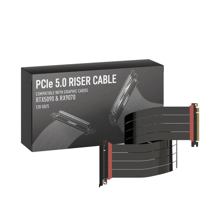 LINKUP - AVA5 PCIE 5.0 Riser-Kabel [70cm (Gesamtlänge 74cm)] RTX5090 RX9070 GPU Bereit | x16 128GB/s