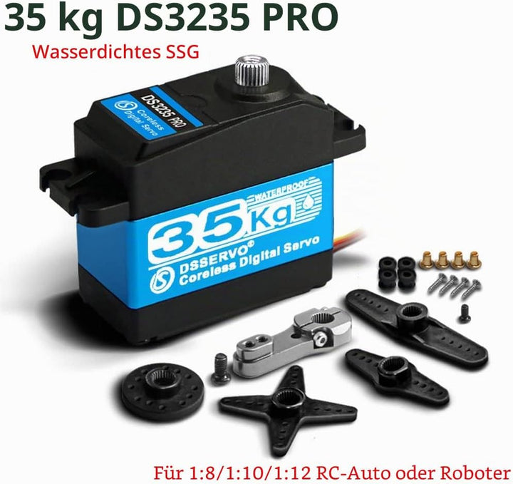 ANNIMOS 35kg PRO Coreless RC Servo Hohes Drehmoment Edelstahl Getriebe Hobby Servomotoren 270 Grad 2