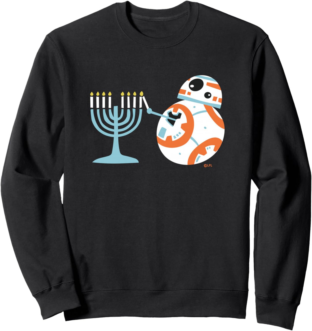 Star Wars BB-8 Lighting the Hanukkah Menorah Sweatshirt