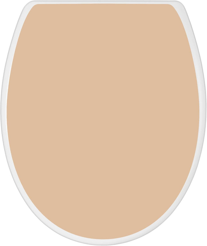 banjado Toilettendeckel mit Absenkautomatik 44,5x37cm - Soft Close Toilettensitz - WC Sitz mit Absen