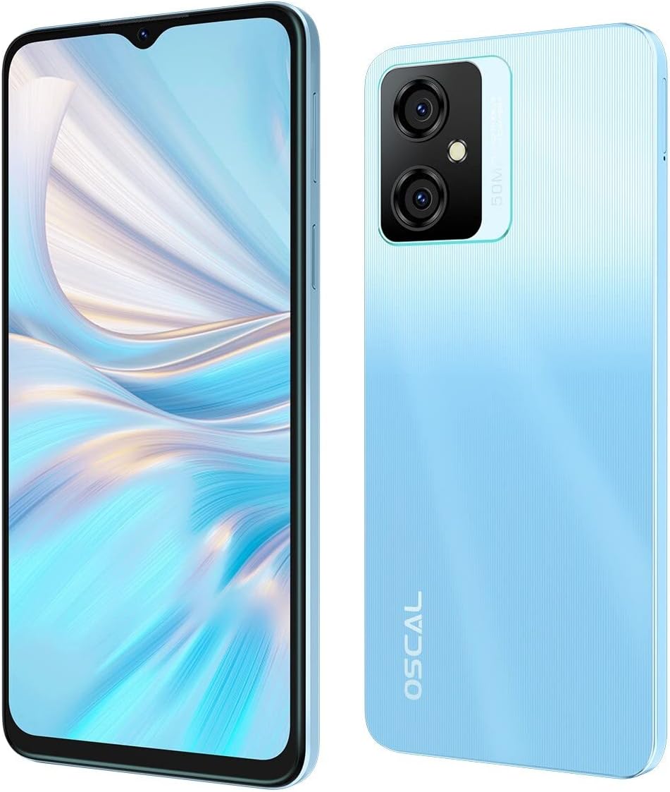 OSCAL C70 Android 12 Handy Ohne Vertrag, Octa-Core 10GB+128GB (2TB TF-Erweiterung), 50MP+8MP Kamera,