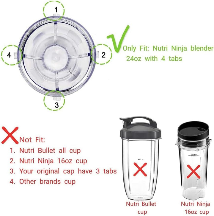 24Oz Ersatzbecher Kompatibel für BN401, BN701, SS101, BN400, BN800, BN801 Mixer