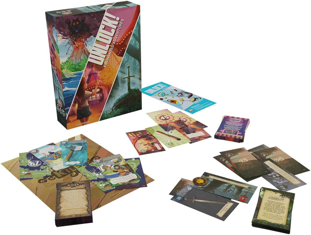 Asmodee, Unlock! Enchanted Adventures, Space Cowboys, Familienspiel, 1-6 Spieler, 10+ Jahre, 60-75 M