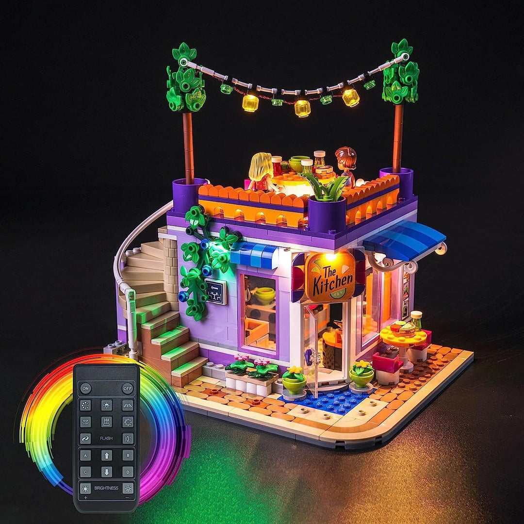 Fernbedienung Licht-Kit für Lego 41747 Friends Heartlake City Gemeinschaftsküche Spiel-Set (Nicht Le