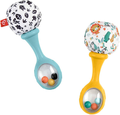 Fisher-Price Babys Rumba-Rasseln, Rasseln für Babys sensorische Spielzeuge für Neugeborene Babys ab