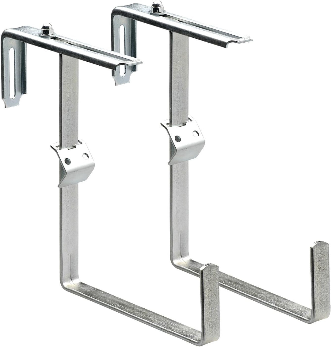 Alba Krapf Blumenkastenhalter Satz verz. Blumenkasten-Halter (VKR-1V), Silber