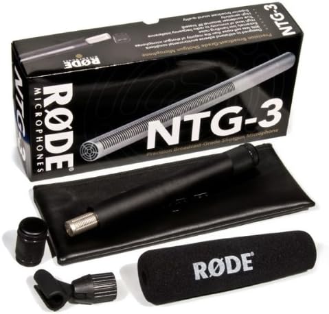 Rode NTG-3 Richtrohr-Mikrofon + keepdrum Fell-Windschutz - Spinne – XLR/TRS Kabel