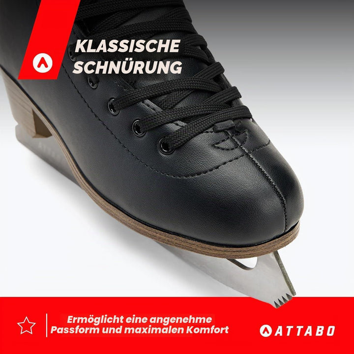 ATTABO Eiskunstlauf Schlittschuhe Kinder ISLA Rosa Grösse 31-36 EU Edelstahlkufe Ideal für Anfänger