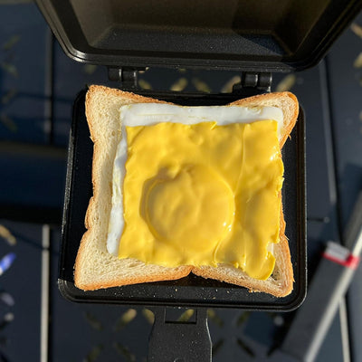 Camping Toastie Maker Toasted Sandwish Maker Herd Toasted Maker Backform mit Griffen Doppelseitige G