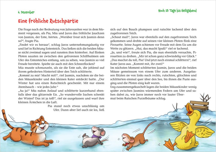 Ein Weihnachtsfest für Mia und Pia: Ein Adventskalender zum Vorlesen und Gestalten eines Fensterbild