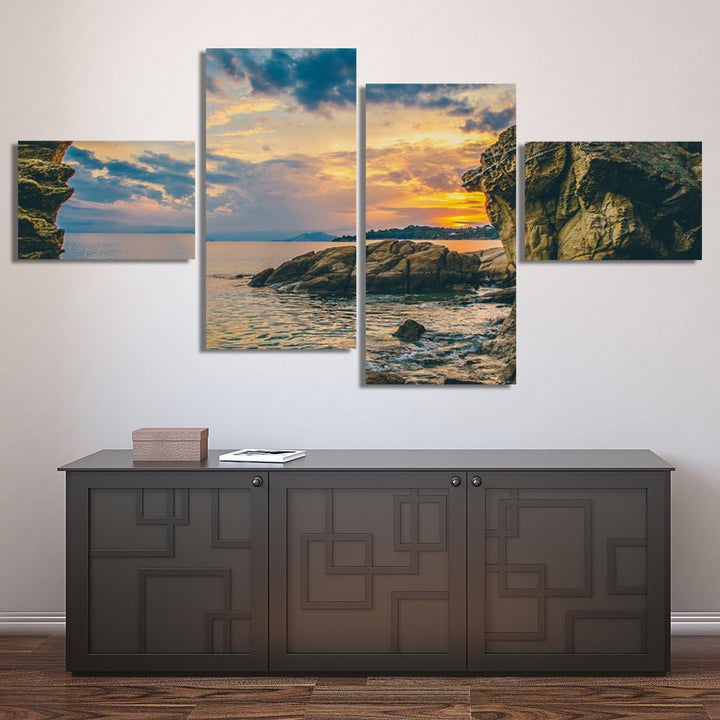 Feeby. Wandbilder - 4 Teile - Gedrucktes Bild, Foto, Kunstdrucke, Deko Panel, 4-Teilig Typ Z, 100x50