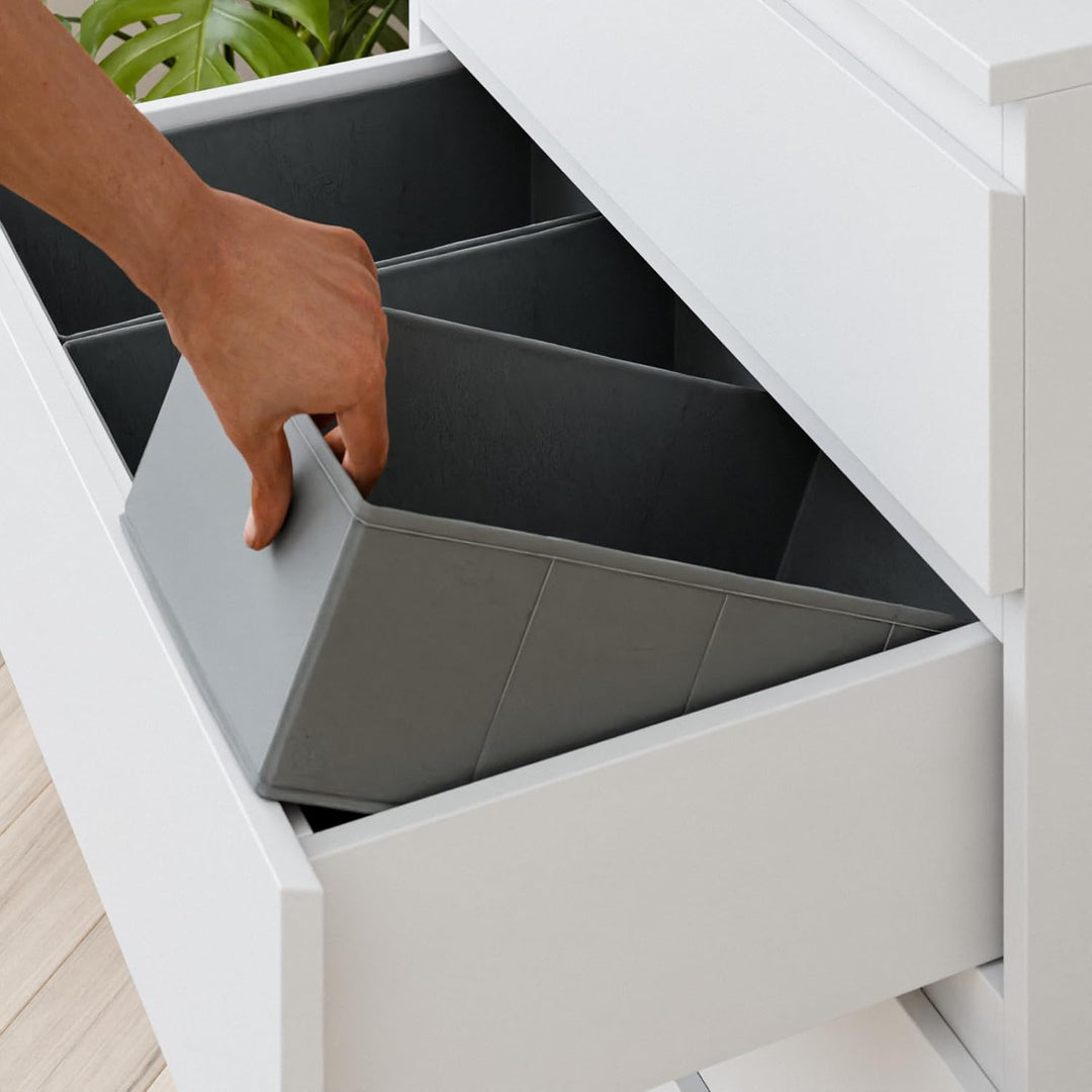 3x Organizer für Malm Kommode, passende Schubladen-Unterteilung für Unterwäsche, Socken, BHs und T-S