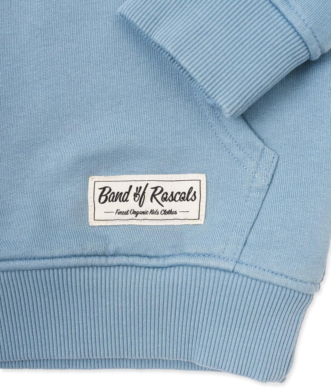 Band of Rascals Kinder Kapuzenpullover Plain aus Bio-Baumwolle 98-104 Aegean-blue, 98-104 Aegean-blu