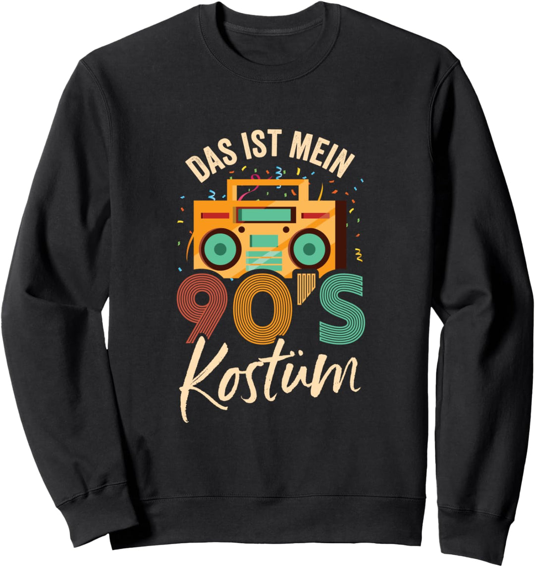 Das Ist Mein 90s Kostüm Musik Sänger Noten Instrumente Ton Sweatshirt