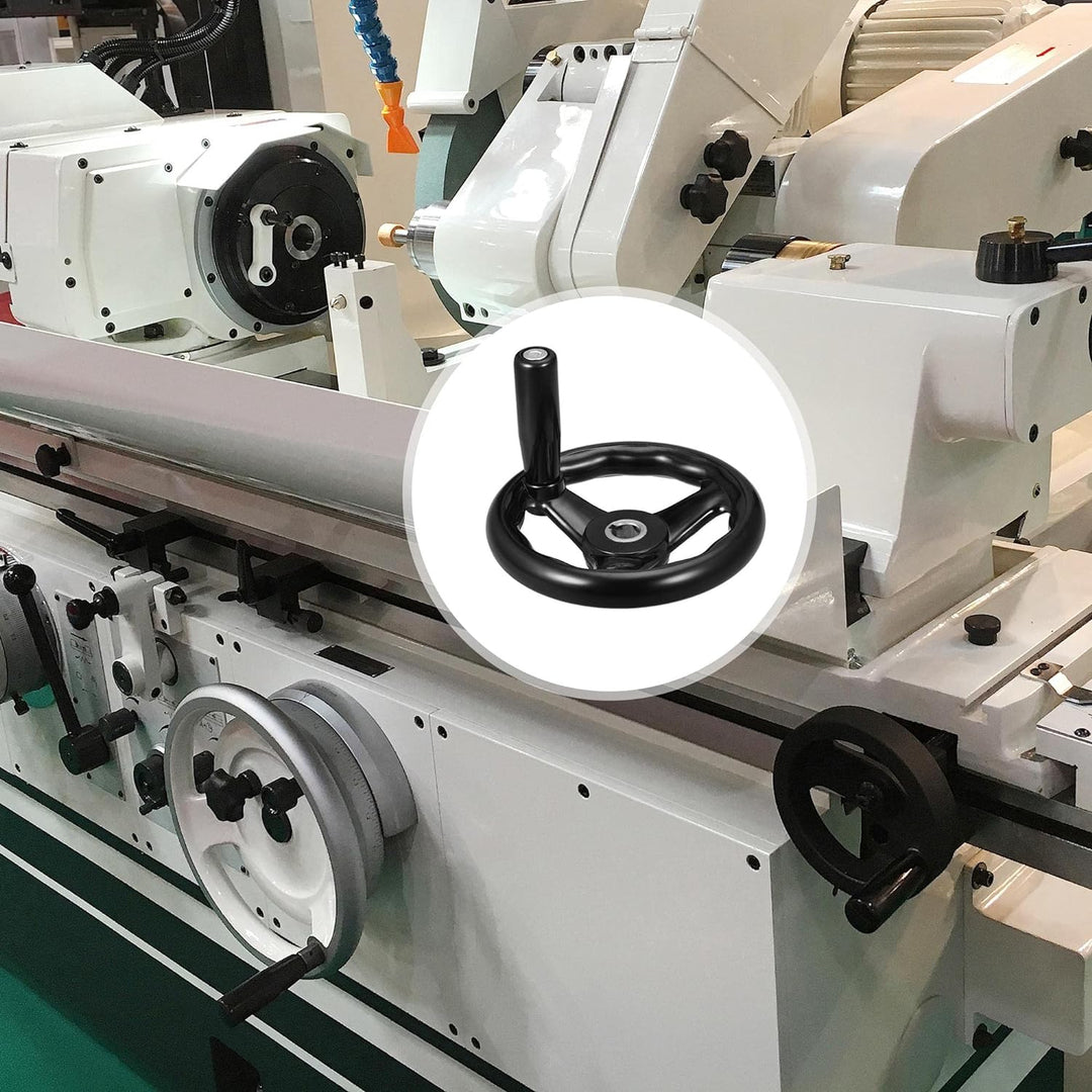 sourcing map Handrad 160mm Durchmesser 16mm Bohrungsdurchmesser für Fräsmaschine
