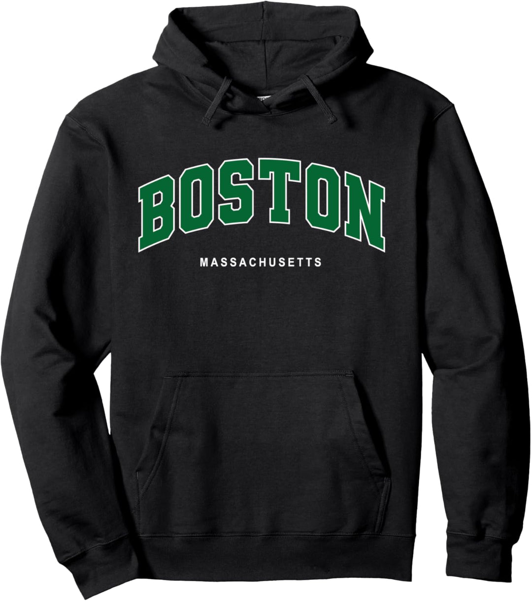 Boston Massachusetts USA College Style Pullover Hoodie
