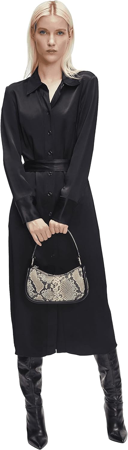Liebeskind Berlin FAB 2 SNAKE HOBO Schultertasche, Small (HxBxT 15cm x 25.5cm x 6cm)