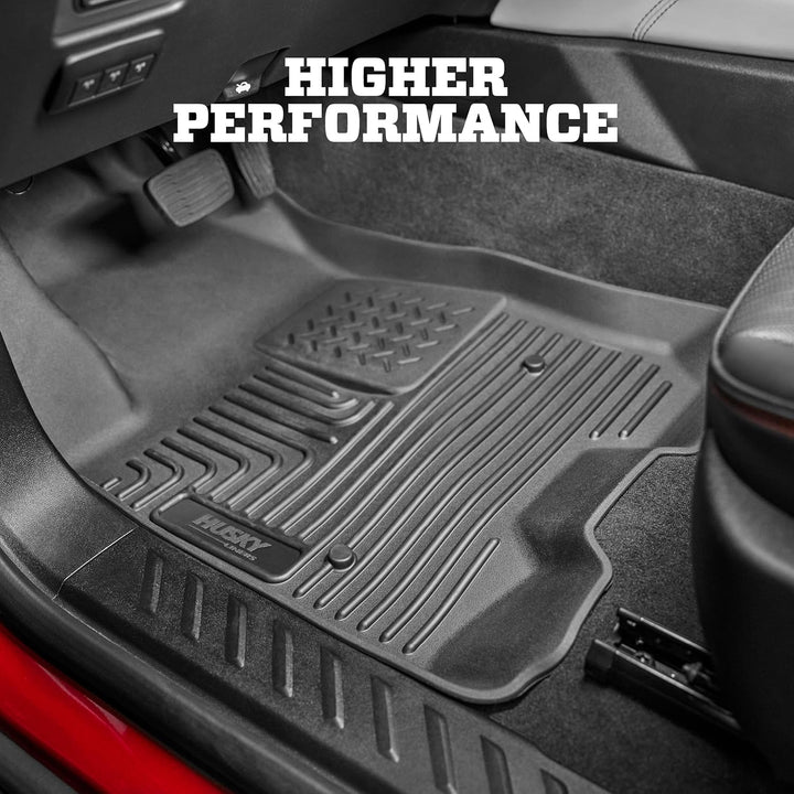 Husky Liners - Weatherbeater | Passend für 2015–2023 Ford Edge, vordere und 2. Reihe – Schwarz, 3 St