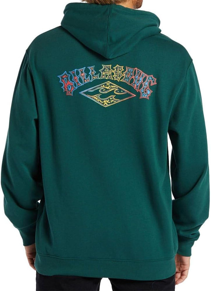 BILLABONG Herren Short Sands Pullover Graphic Sweatshirt Kapuzenpullover M Deep Teal, M Deep Teal