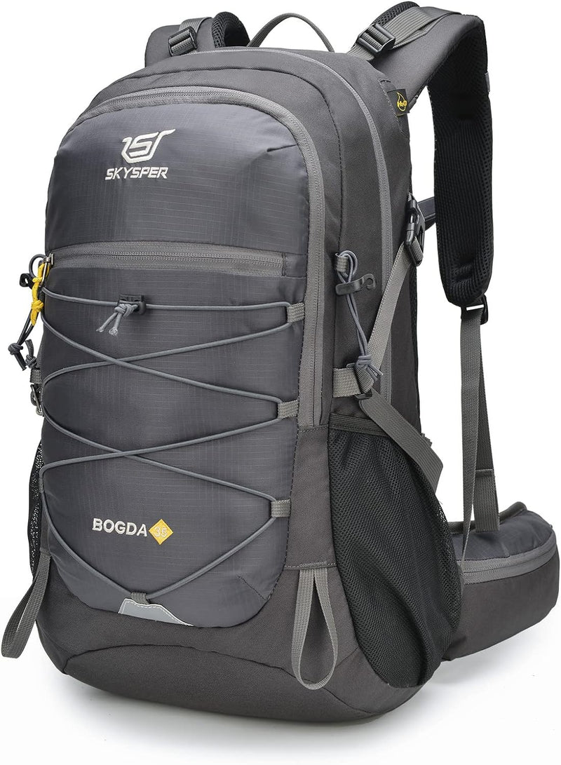 SKYSPER Wanderrucksack 30L/35L Trekkingrucksack Leicht Rucksack mit Rückenbelüftung aus atmungsaktiv