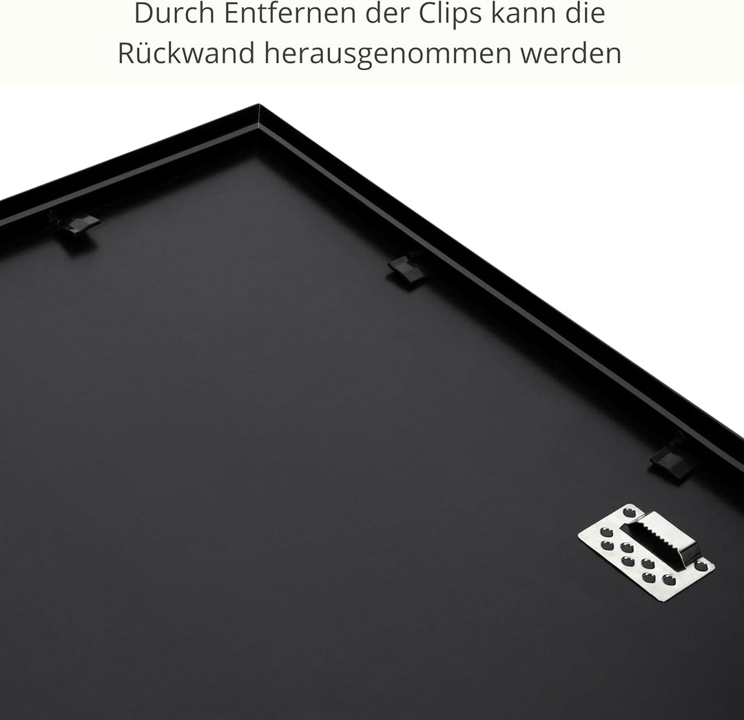 ACAZA Objektrahmen 70 x 90 cm, Aluminium Bilderrahmen mit Plexiglas, Trikotrahmen zur Aufbewahrung i