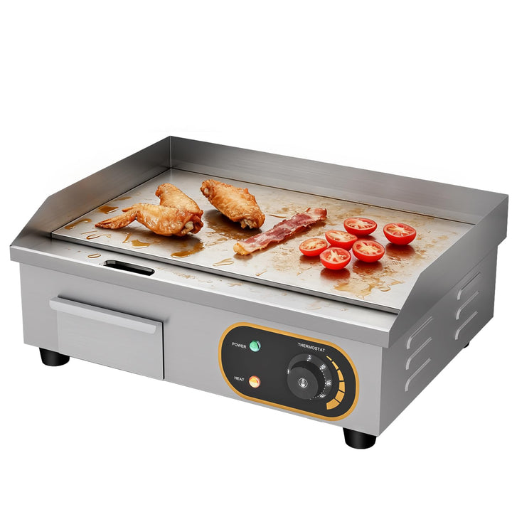 Grillplatte Elektrisch, 54cm Profi Gastro Elektrogrill Elektrische Grillplatte Elektro Tischgrill Ga