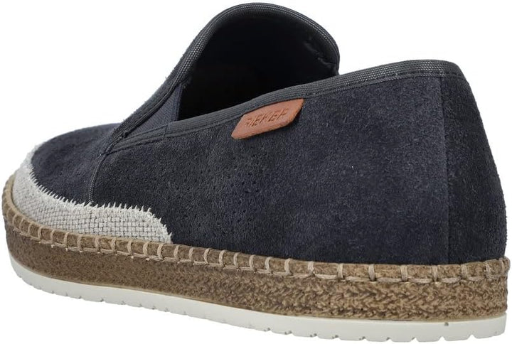 Rieker Herren B5266 Slipper 43 EU Blau, 43 EU Blau