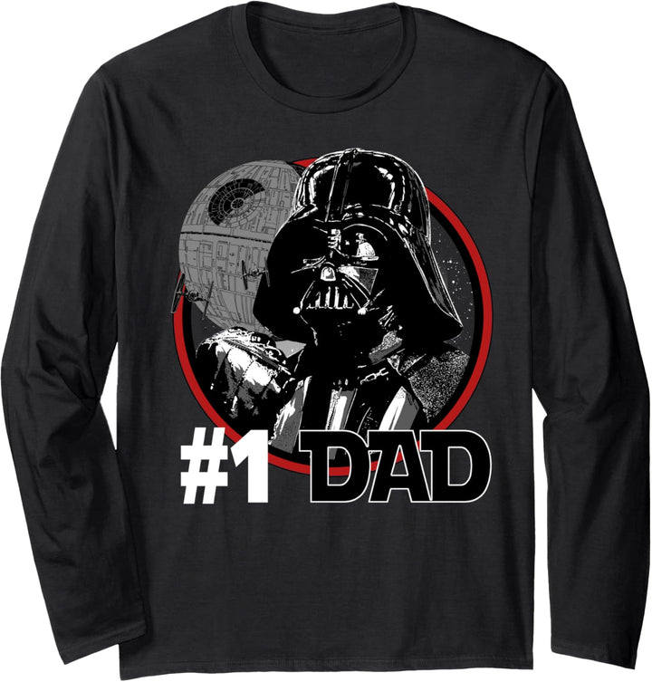 Star Wars Father's Day Darth Vader #1 Dad Langarmshirt