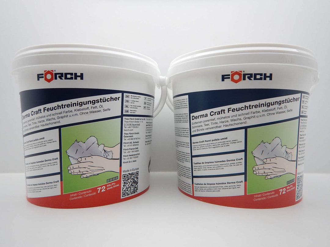 FÖRCH DERMA CRAFT FEUCHT REINIGUNGSTÜCHER TÜCHER REINIGT PORENTIEF 72 STÜCK (2), 2