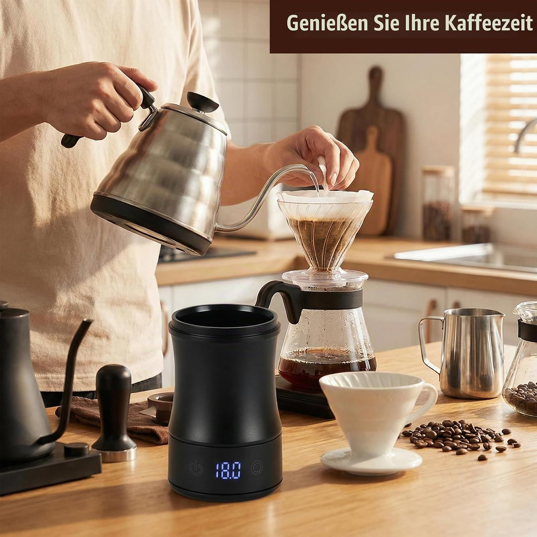 Mini-Kaffeewaage mit Timer, Wiederaufladbare Espressowaage, Präzise Waage für Espresso und Pour-Over