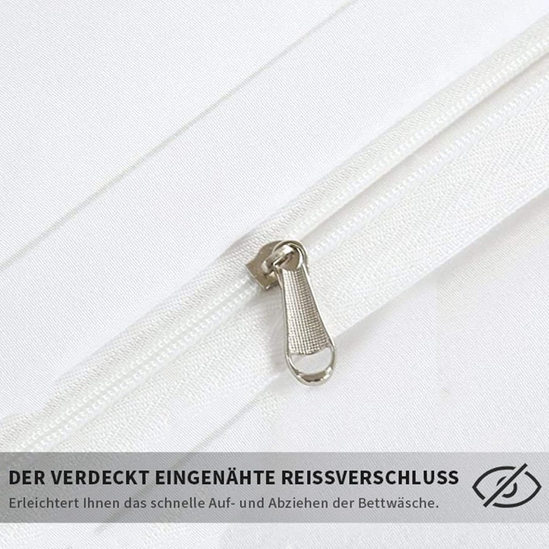 Pferde Bettwäsche Set 135x200 cm, Kinderbettwäsche, Pferde Motiv 3D Tier Motiv, Mikrofaser, Sehr Wei