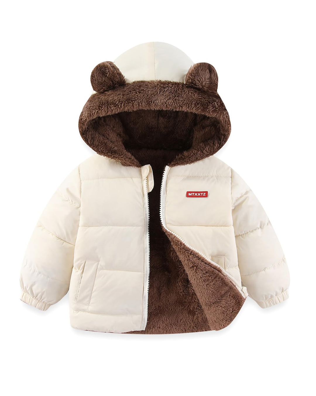 JiAmy Baby Winter Fleece Mantel Kinder Jungen Jacke Outwear Mädchen Gepolstert Kleidung 4-5 Jahre We