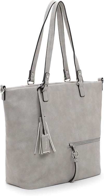 Tamaris Shopper TAS Nele 32803 Damen Handtaschen Uni Einheitsgrösse Lightgrey 810, Einheitsgrösse Li