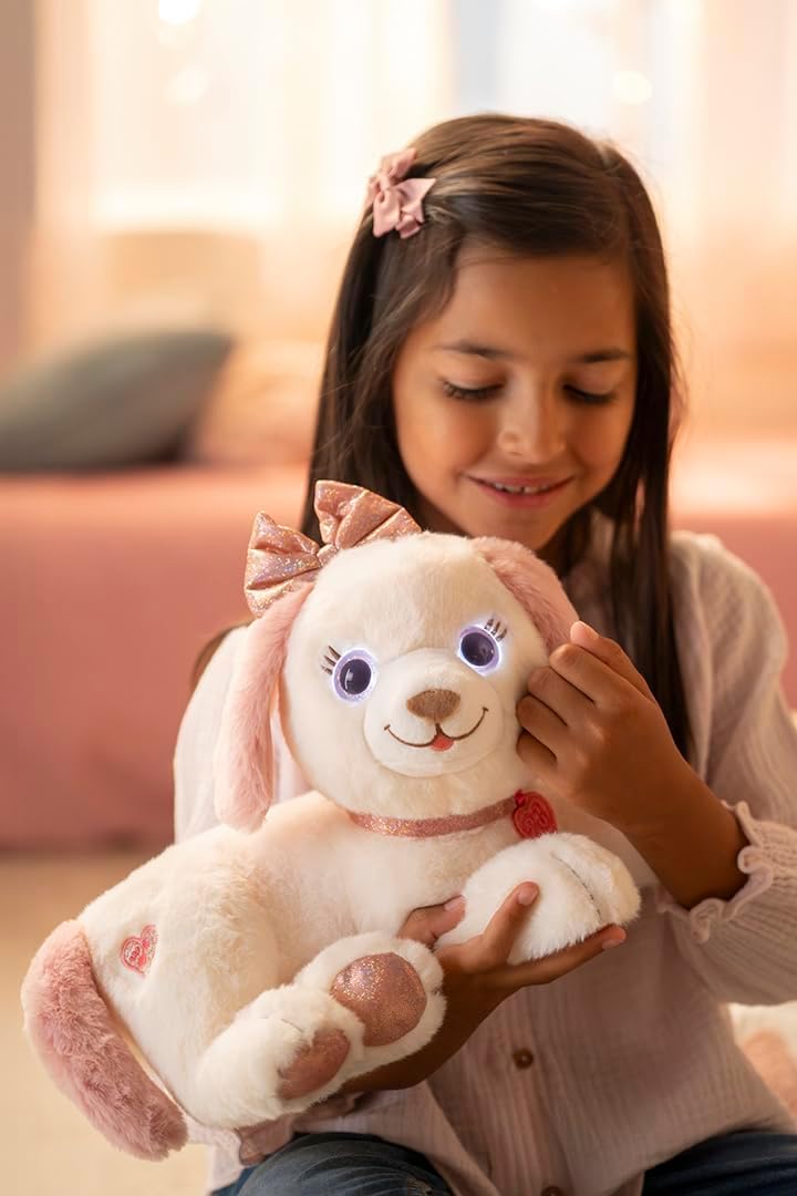 Gipsy Toys – INTERAKTIVES PLÜSCHTIER Puppy Bella – 30 cm – ROSA UND Weiss – VERKAUFT IN Einer GESCHE
