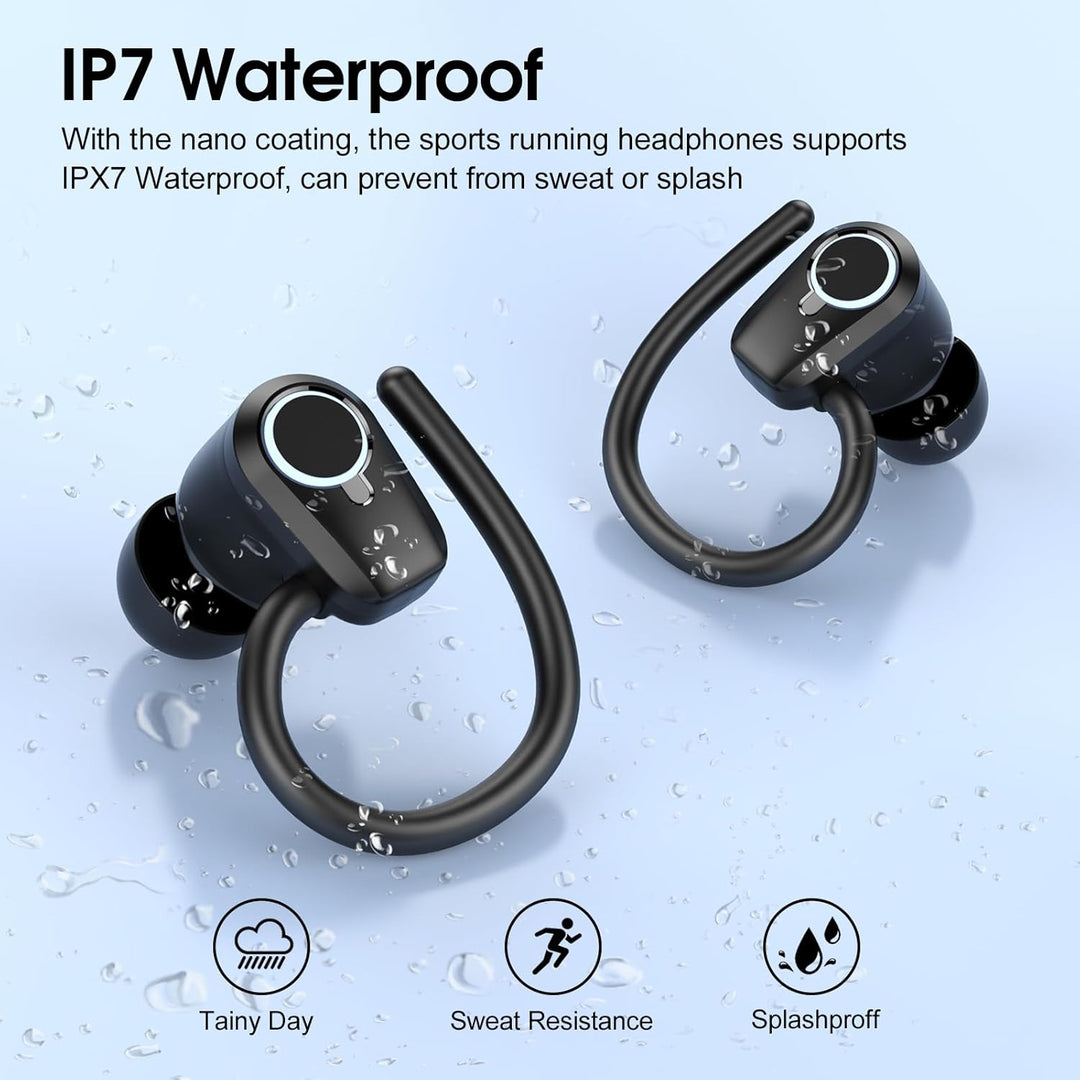 Bluetooth Kopfhörer Sport, 2026 Kopfhörer Kabellos Bluetooth 5.3, 50 Std HiFi Stereo In Ear Ohrhörer
