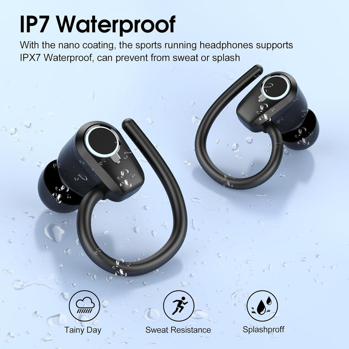 Bluetooth Kopfhörer Sport, 2026 Kopfhörer Kabellos Bluetooth 5.3, 50 Std HiFi Stereo In Ear Ohrhörer