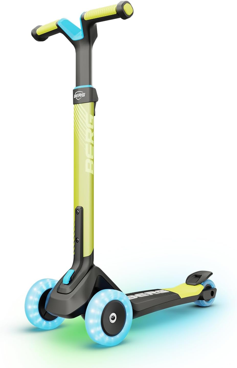 BERG Nexo Foldable Lights LED-Deck Kinderroller | Scooter | Klappbar & Tragbar | LED-Lichteffekte |