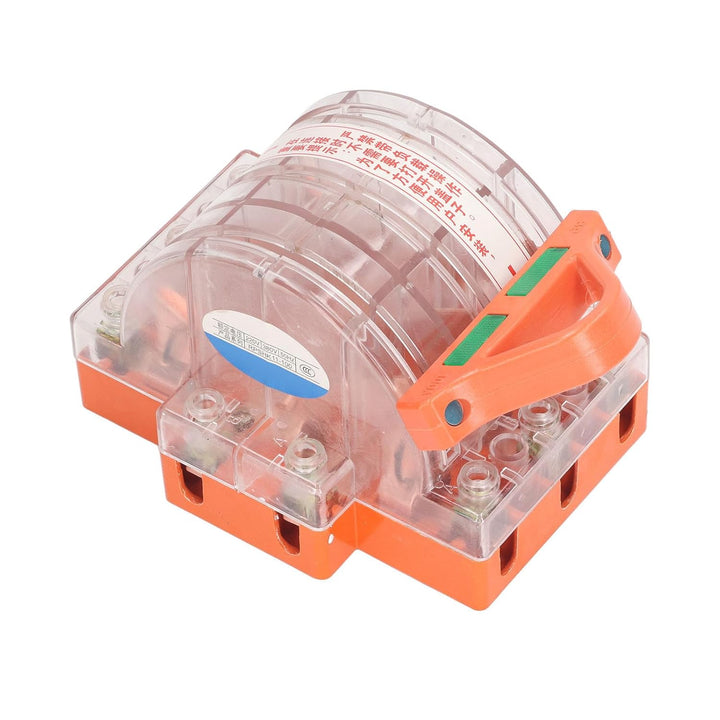 Power Throw Switch, Blade Switch 2 Throws 3P 220V 380V Wide Application Brass for Circuit (32A)