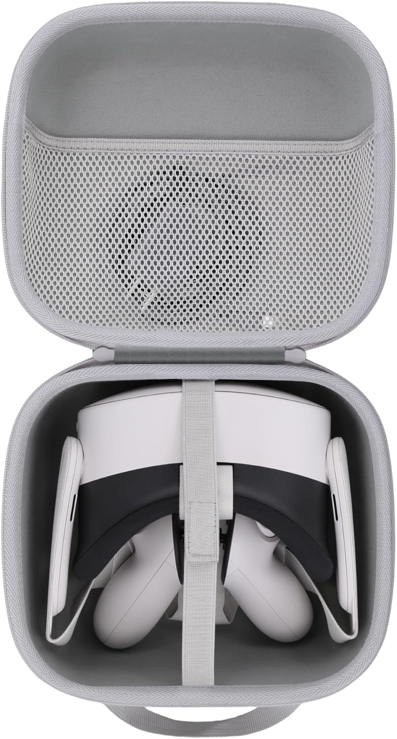 co2CREA Hart Reise Schutz Hülle Etui Tasche für Quest 3S All-in-one VR Gaming Headset (Nur Hülle, VR