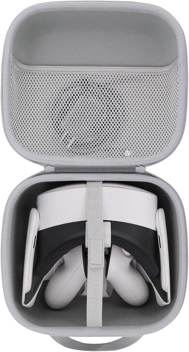 co2CREA Hart Reise Schutz Hülle Etui Tasche für Quest 3S All-in-one VR Gaming Headset (Nur Hülle, VR