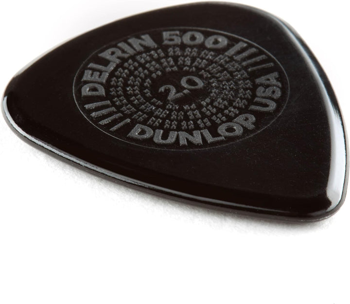 Médiators Jim Dunlop 2,00mm Delrin 500 Prime Grip 2,00mm sachet de 72 Sachet de 72 2,00mm, Sachet de