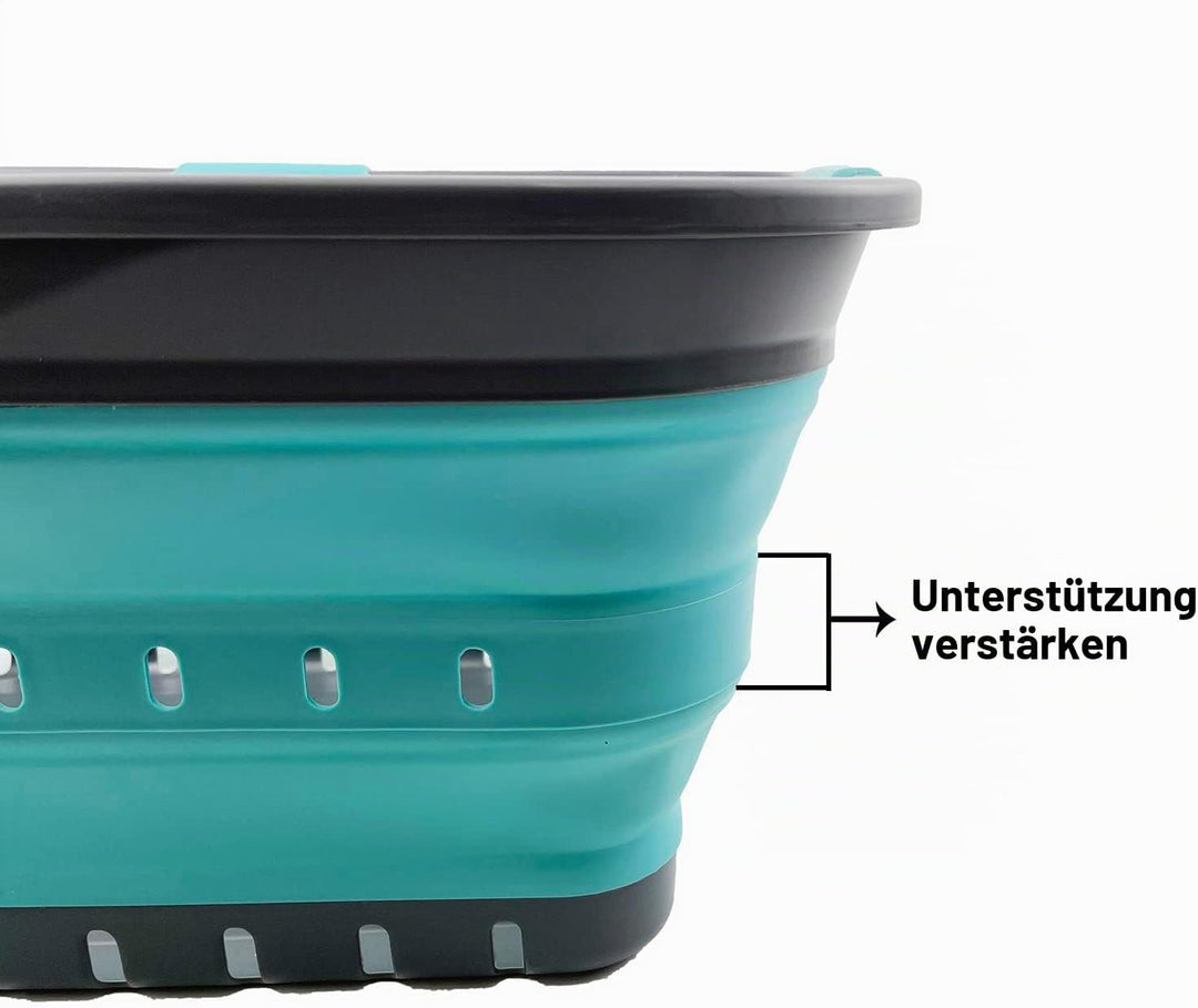 SAMMART 42L zusammenklappbarer Wäschekorb aus Kunststoff – faltbarer Pop-Up-Aufbewahrungsbehälter/Or