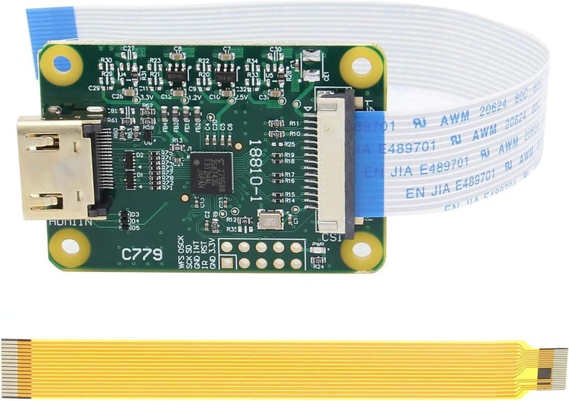 Geekworm Raspberry Pi HDMI IN Module C779, HDMI to CSI CSI-2, HDMI Input Supports up to 1080p25fps,