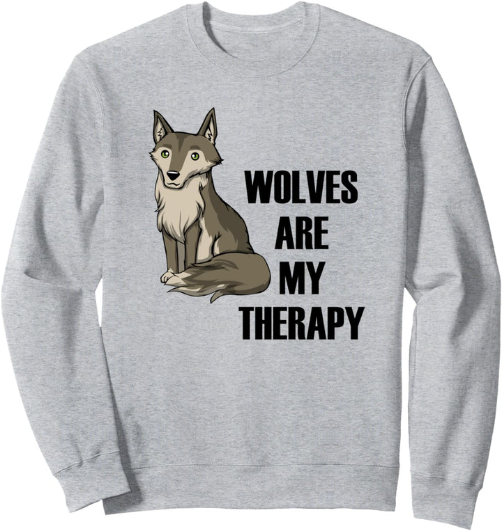Waldtier Wildtier Wolf als Therapie Sweatshirt